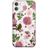 Natural Arrangement of Flowers & Leaves Design Slim TPU Phone Case for iPhone 11