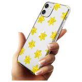 Daffodils Transparent Pattern Slim TPU Phone Case for iPhone 11