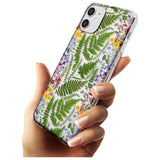 Busy Floral and Fern Design Slim TPU Phone Case for iPhone 11