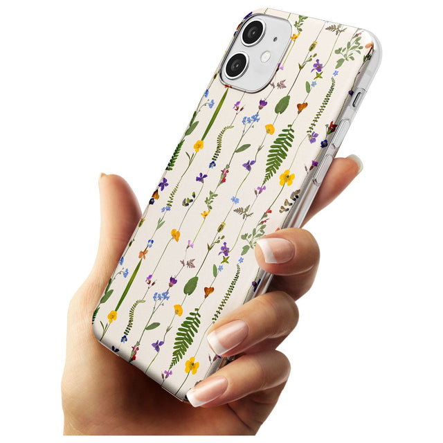 Wildflower Chain Design - Cream Slim TPU Phone Case for iPhone 11