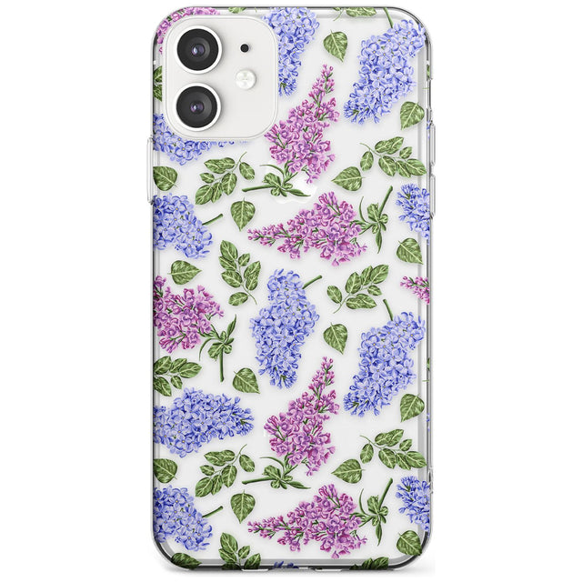 Purple Blossoms Transparent Floral