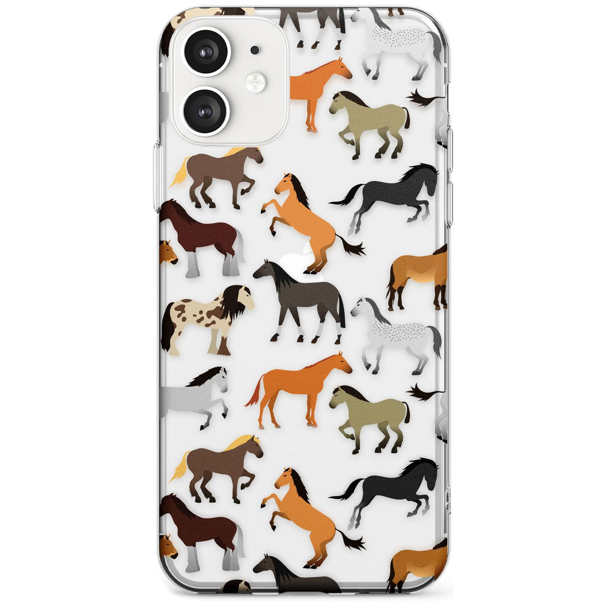 Horse Pattern Slim TPU Phone Case for iPhone 11