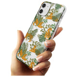 ClearTiger & Fern Jungle Cat Pattern Slim TPU Phone Case for iPhone 11