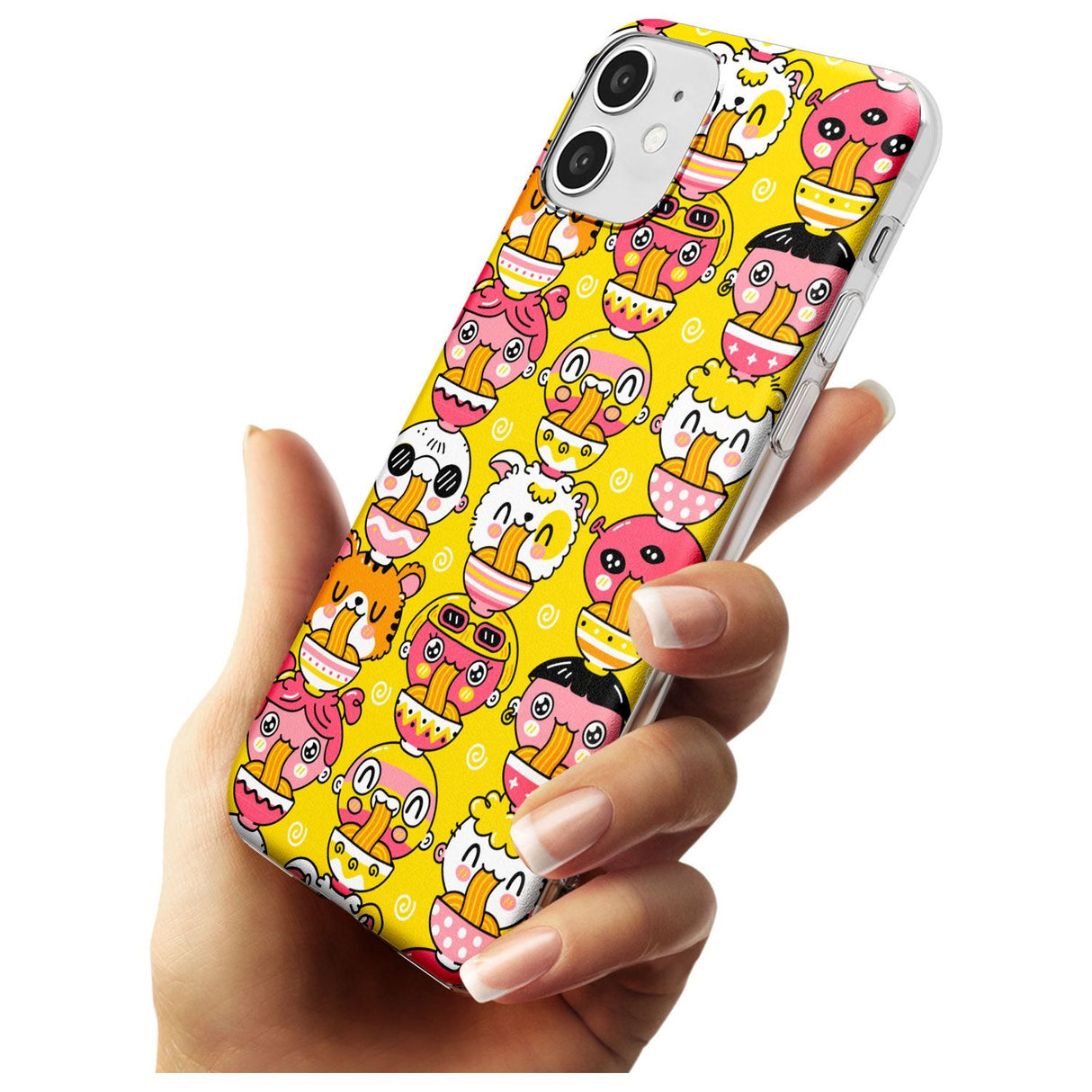 Ramen Noodle Kawaii Pattern Slim TPU Phone Case for iPhone 11