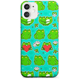 Frog Booty Kawaii Pattern Phone Case iPhone 12 / Clear Case,iPhone 12 Mini / Clear Case,iPhone 11 / Clear Case Blanc Space