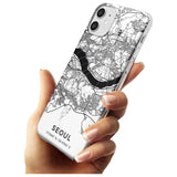 Map of Seoul, South Korea Slim TPU Phone Case for iPhone 11