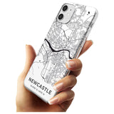 Map of Newcastle, England Slim TPU Phone Case for iPhone 11