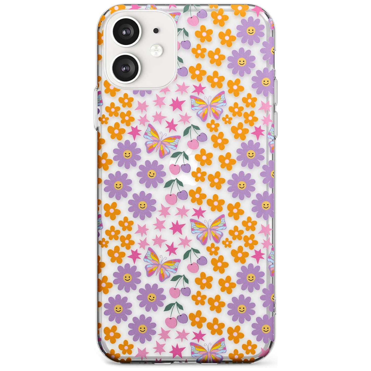 Botanical Bombardment Phone Case iPhone 12 / Clear Case,iPhone 12 Mini / Clear Case,iPhone 11 / Clear Case Blanc Space