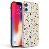 Pale Pink, Blue, & Mocha Terrazzo Pattern Phone Case iPhone 11 / Clear Case,iPhone 12 / Clear Case,iPhone 12 Mini / Clear Case Blanc Space