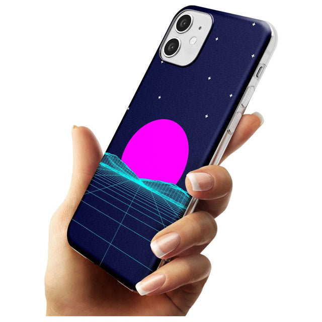 Miami Sunset Vaporwave Slim TPU Phone Case for iPhone 11