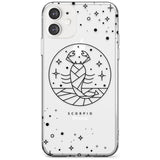 Scorpio Emblem - Transparent Design Slim TPU Phone Case for iPhone 11