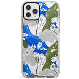 Blue & Grey Daisies Pattern iPhone Case  Impact Case Phone Case - Case Warehouse