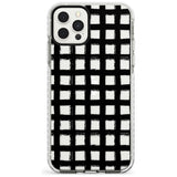 Messy Black Grid - Clear Slim TPU Phone Case for iPhone 11 Pro Max