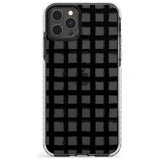 Messy Black Grid - Clear Slim TPU Phone Case for iPhone 11 Pro Max