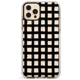 Messy Black Grid - Clear Slim TPU Phone Case for iPhone 11 Pro Max