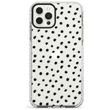 Messy Black Dot Pattern Slim TPU Phone Case for iPhone 11 Pro Max