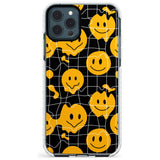 Acid Face Grid Pattern Impact Phone Case for iPhone 11 Pro Max