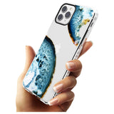 Blue, White & Yellow Agate Gemstone Impact Phone Case for iPhone 11 Pro Max