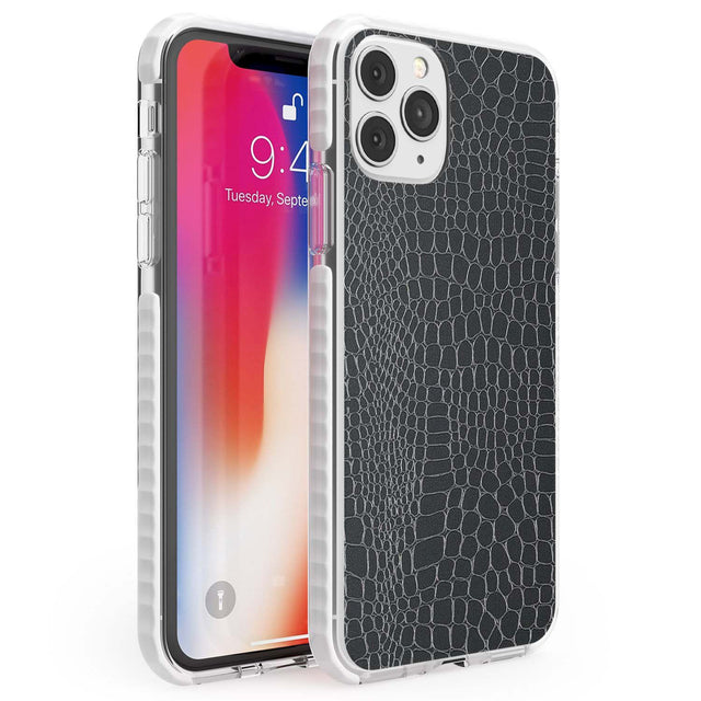 Black Snakeskin Phone Case iPhone 11 Pro Max / Impact Case,iPhone 11 Pro / Impact Case,iPhone 12 Pro / Impact Case,iPhone 12 Pro Max / Impact Case Blanc Space