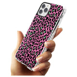 Green on Pink Leopard Print Pattern Impact Phone Case for iPhone 11 Pro Max