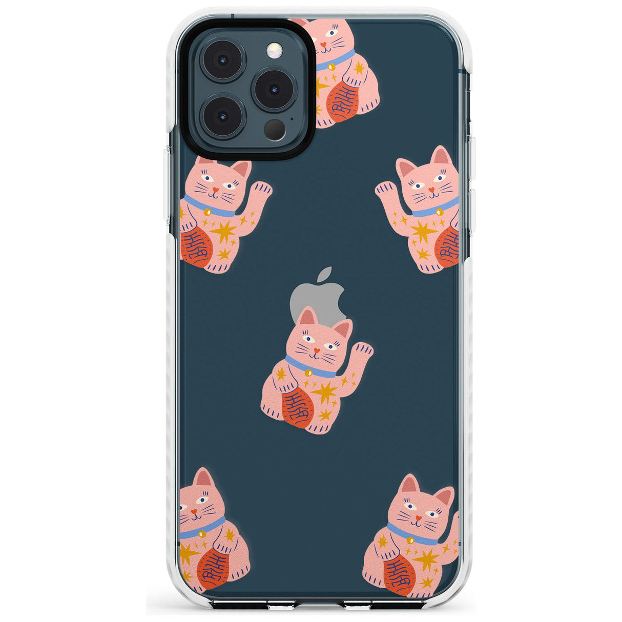 Waving Cat Pattern Impact Phone Case for iPhone 11 Pro Max