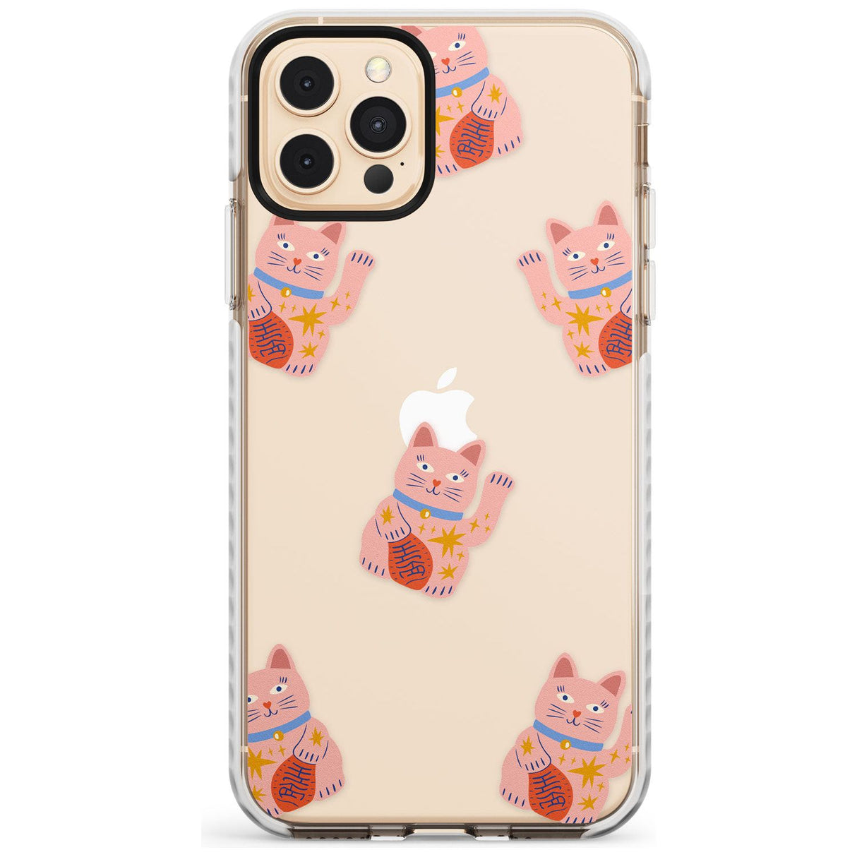 Waving Cat Pattern Impact Phone Case for iPhone 11 Pro Max