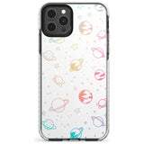 Outer Space Outlines: Pastels on White Slim TPU Phone Case for iPhone 11 Pro Max