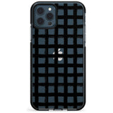 Messy Black Grid - Clear Pink Fade Impact Phone Case for iPhone 11