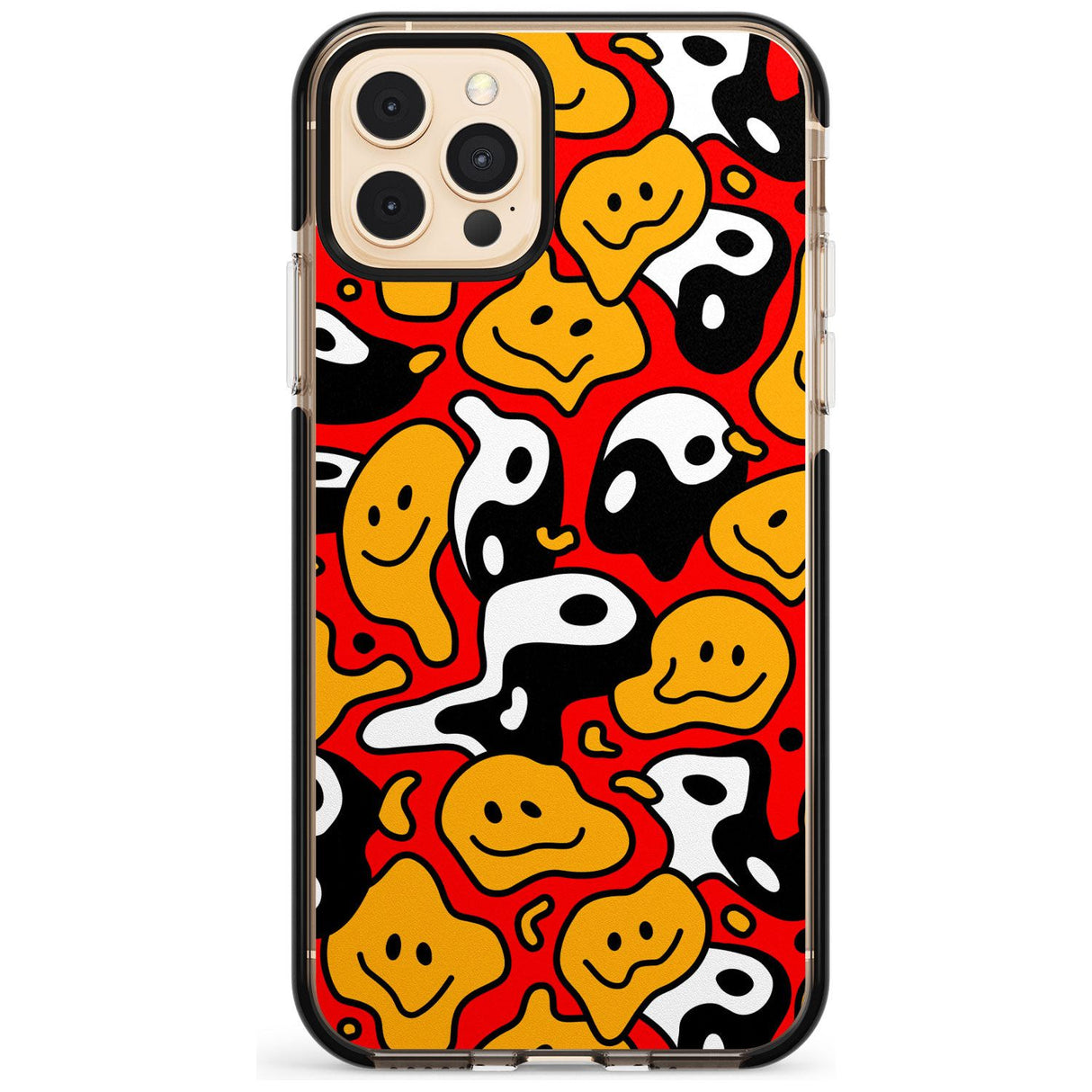 Yin Yang Acid Face Black Impact Phone Case for iPhone 11