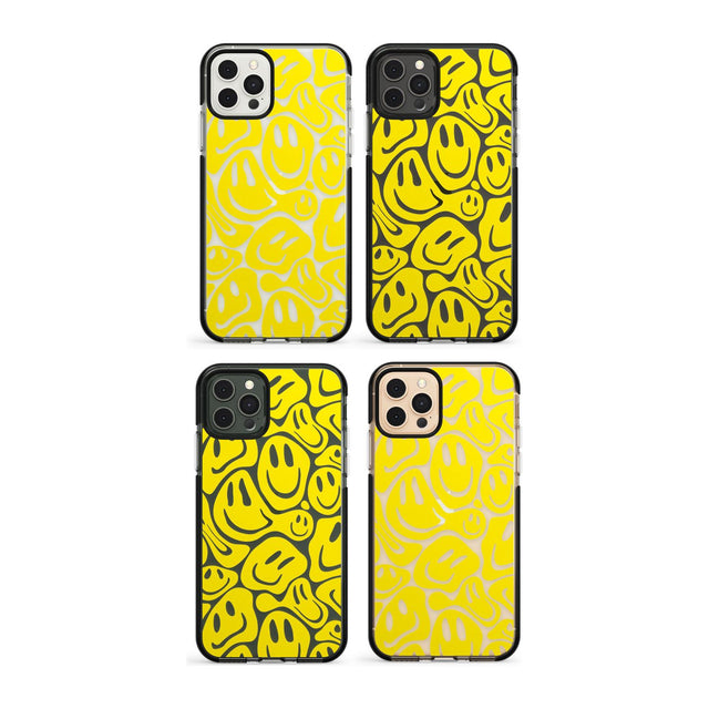 Blue Acid Faces Impact Phone Case for iPhone 11, iphone 12