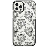 Black Tiger Roar Pattern Black Impact Phone Case for iPhone 11