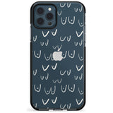 Boob Pattern (White) Pink Fade Impact Phone Case for iPhone 11