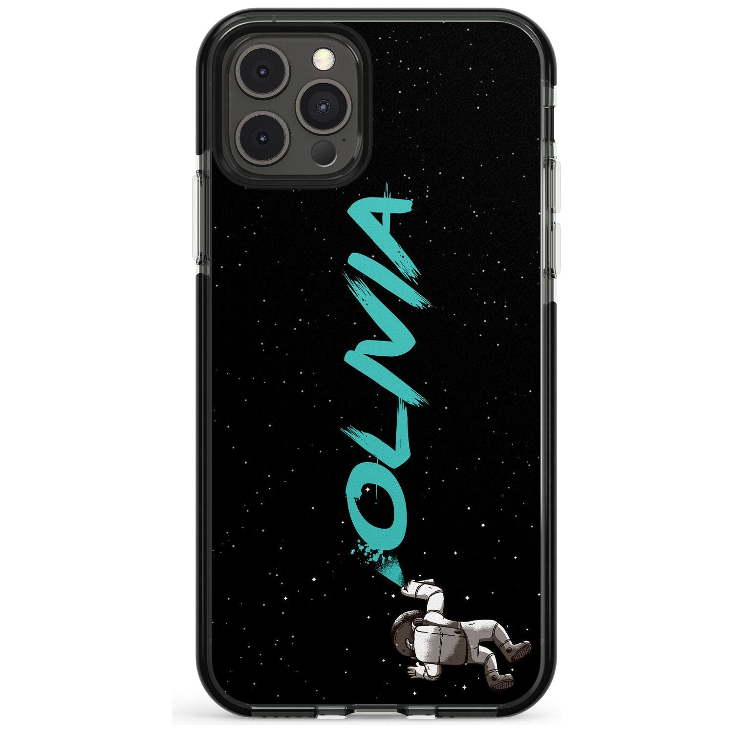 Graffiti Astronaut Pink Fade Impact Phone Case for iPhone 11
