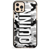 Greyscale Camo Pink Fade Impact Phone Case for iPhone 11