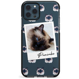 Personalised Burmese Cat Photo Black Impact Phone Case for iPhone 11