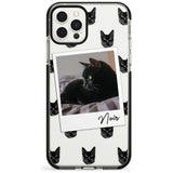 Personalised Bombay Cat Photo Black Impact Phone Case for iPhone 11