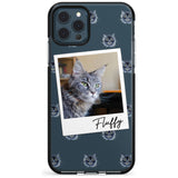 Personalised Maine Coon Photo Black Impact Phone Case for iPhone 11