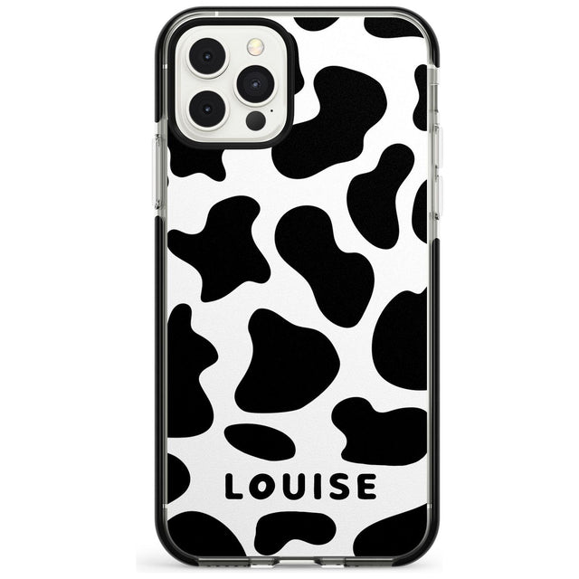 Custom Cow Print Pink Fade Impact Phone Case for iPhone 11