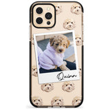 Cockapoo, Cream - Custom Dog Photo Pink Fade Impact Phone Case for iPhone 11