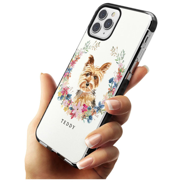 Yorkshire Terrier - Watercolour Dog Portrait Black Impact Phone Case for iPhone 11 Pro Max