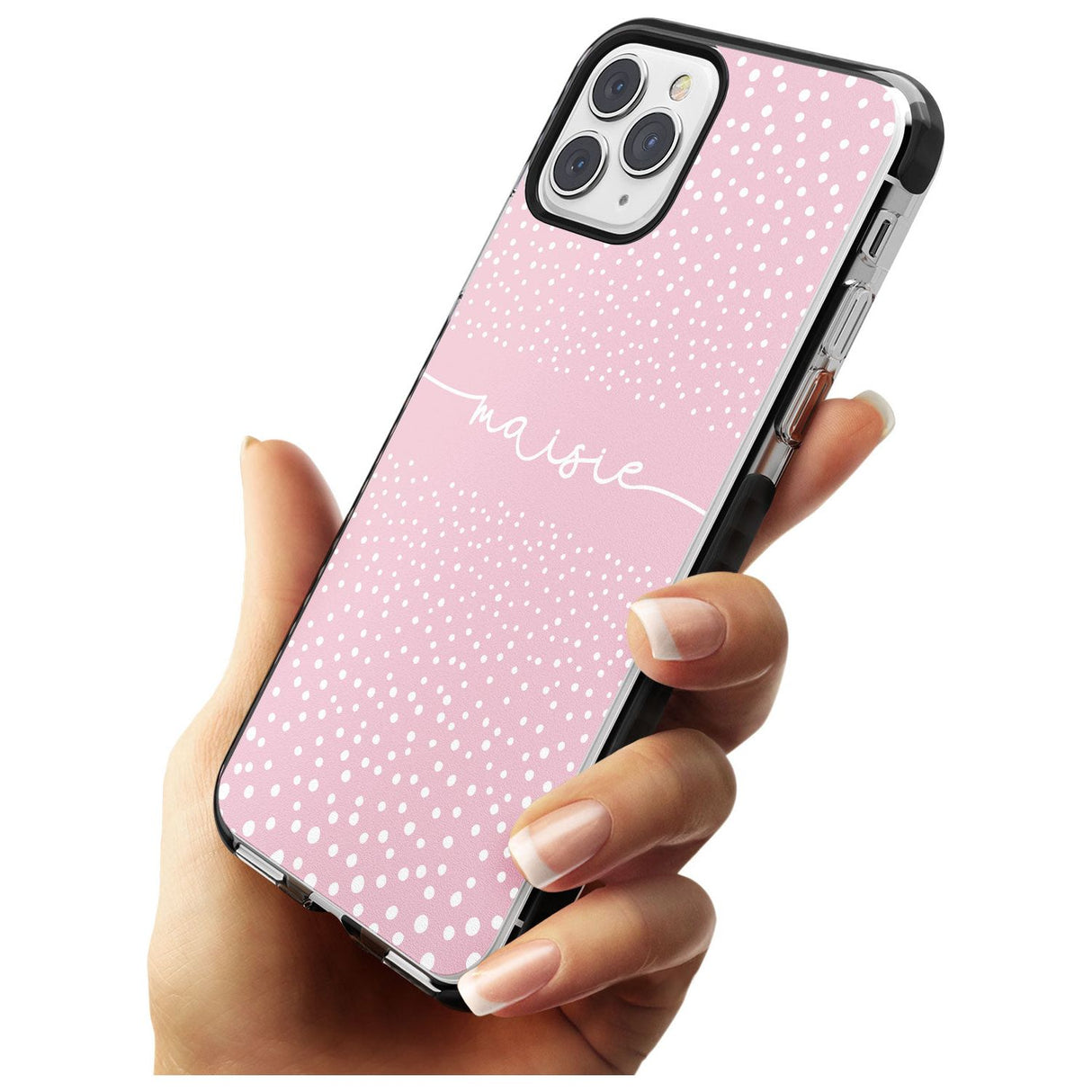 Custom Pink Dots iPhone Case   Custom Phone Case - Case Warehouse