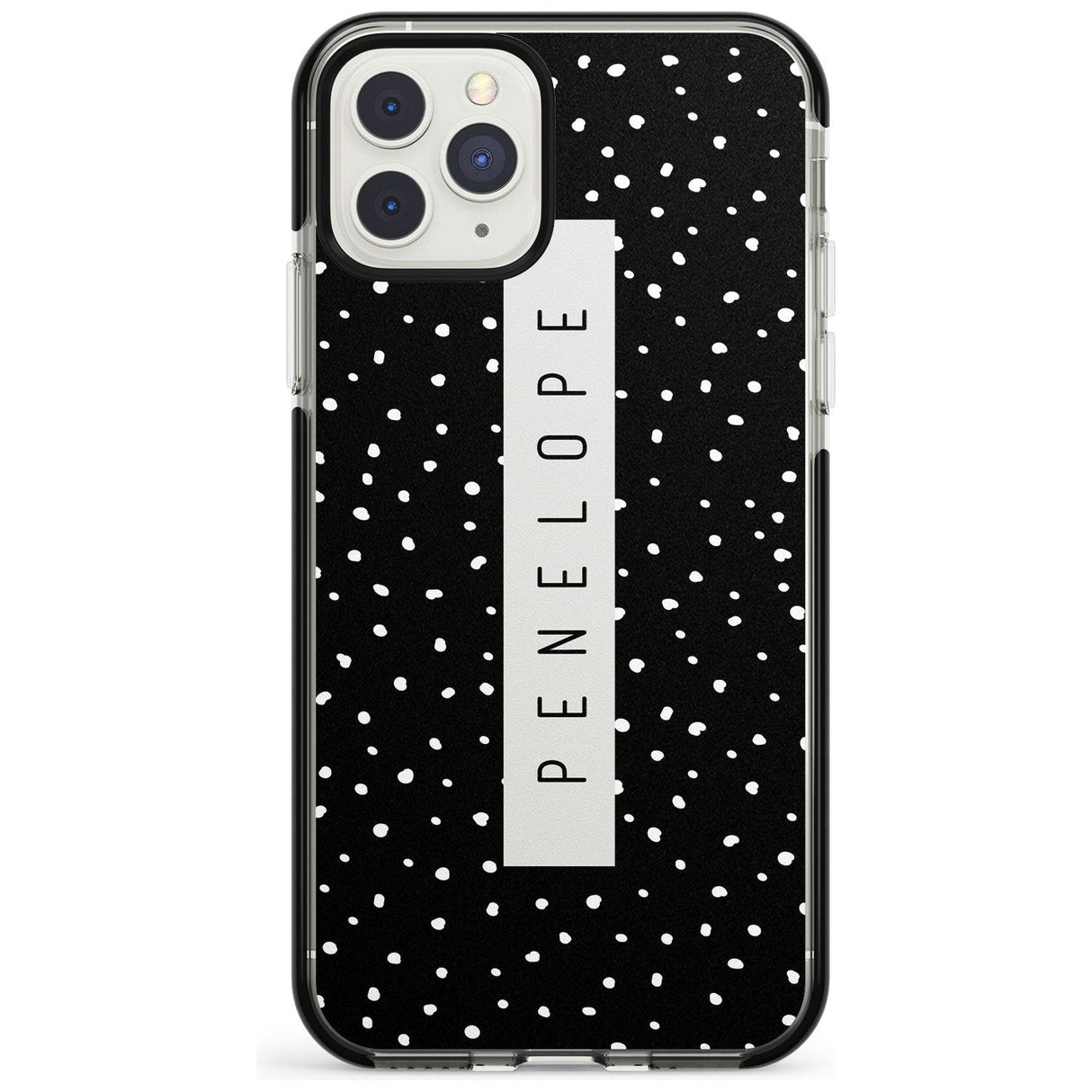 Custom Black Dots iPhone Case  Black Impact Custom Phone Case - Case Warehouse