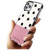 Pink Border Polka Dot iPhone Case   Custom Phone Case - Case Warehouse