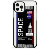 Personalised NASA Boarding Pass (Dark) Black Impact Phone Case for iPhone 11