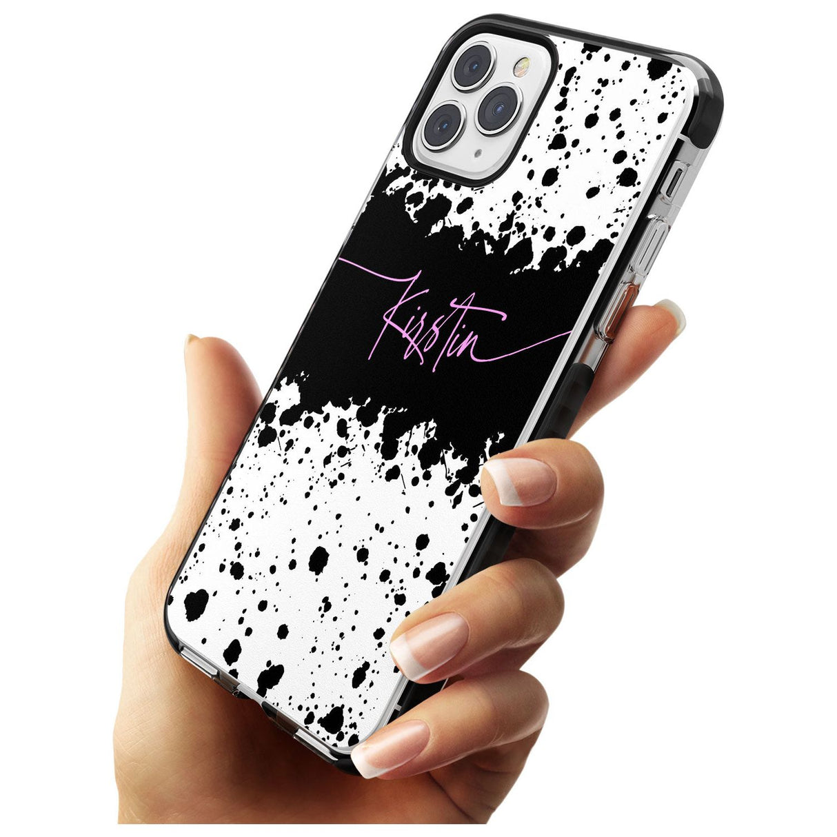 Black & White Paint Splatters iPhone Case   Custom Phone Case - Case Warehouse