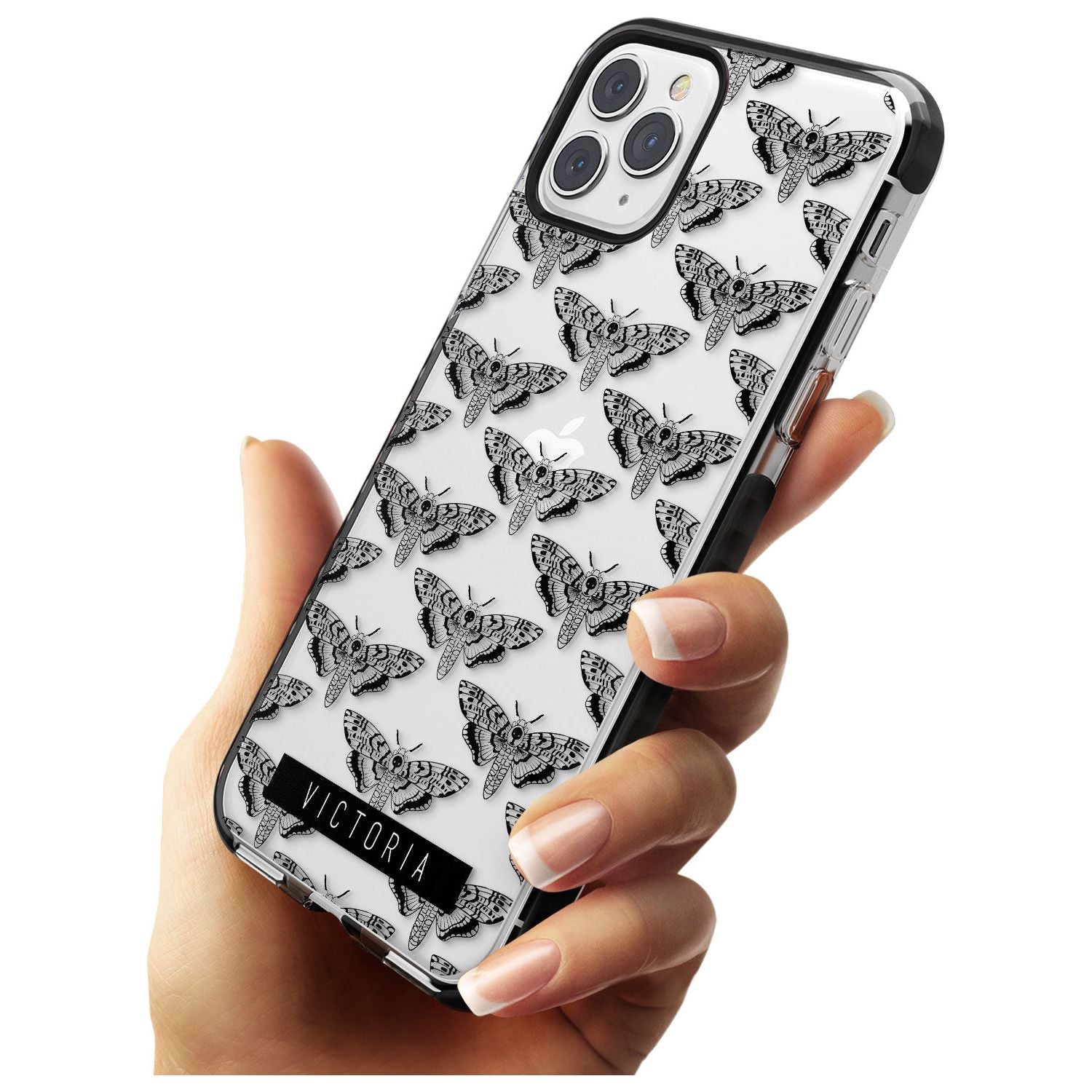 Customised Hawk Moth Pattern iPhone Case   Custom Phone Case - Case Warehouse
