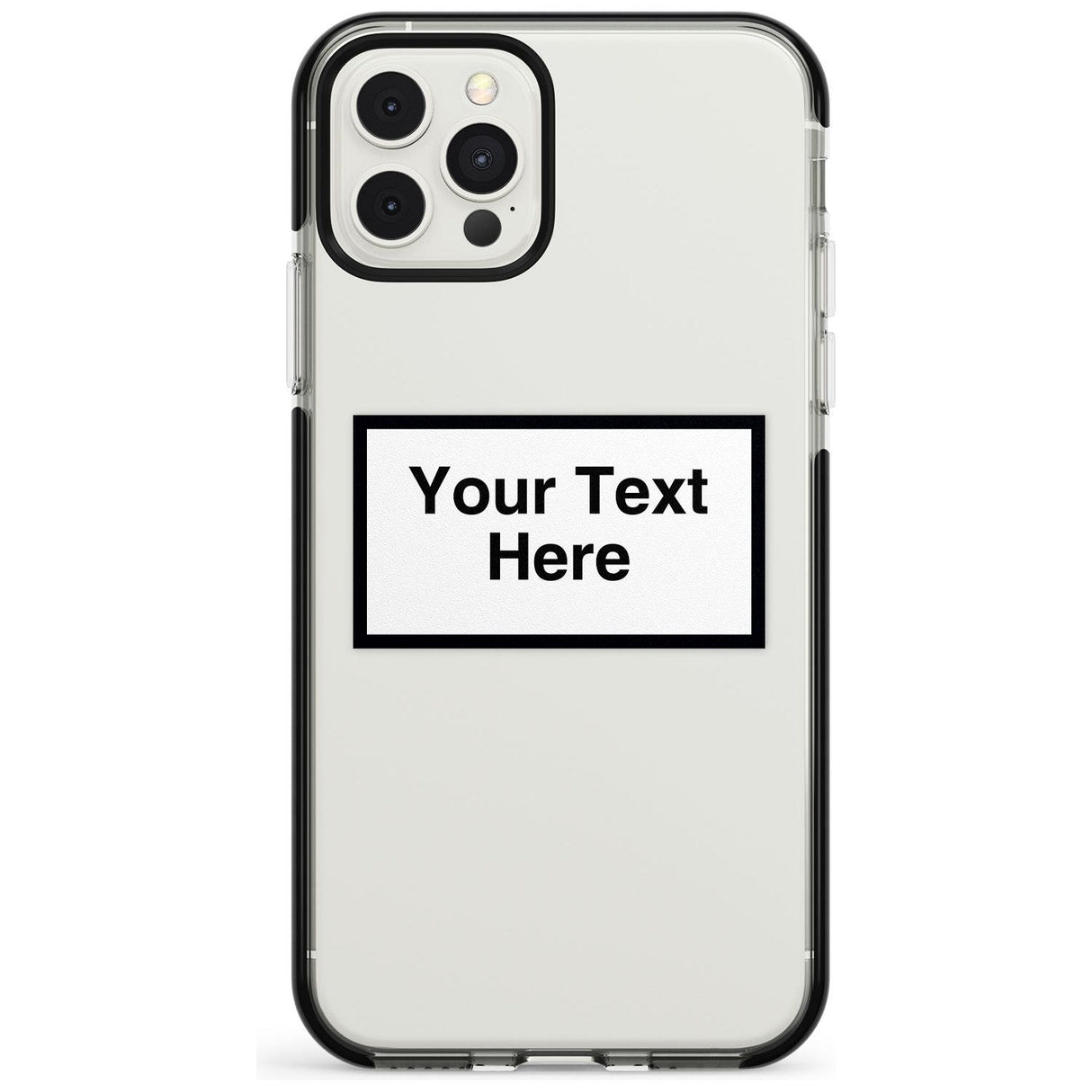 Personalised Create your own Warning Label Impact Phone Case for iPhone 11, iphone 12