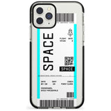 Space Custom Space Travel Ticket iPhone Case  Black Impact Custom Phone Case - Case Warehouse