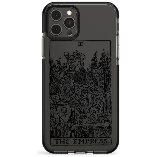 The Empress Tarot Card - Transparent Pink Fade Impact Phone Case for iPhone 11