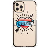 Custom Heart Tattoo Pink Fade Impact Phone Case for iPhone 11